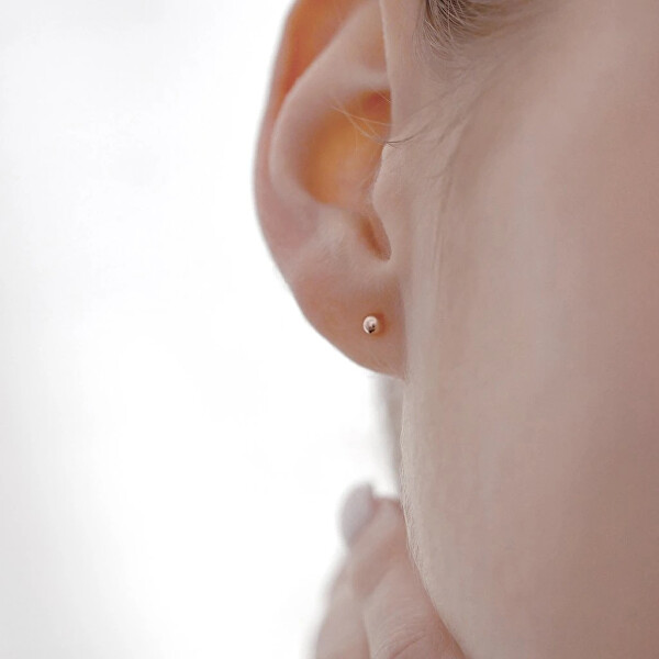 Pozlacené náušnice pecky 61013 Gold