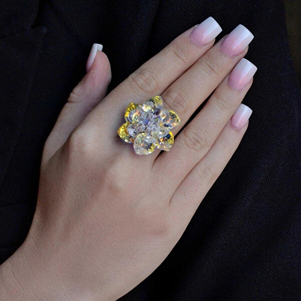 Prsten Leknín 35012.2 krystal ab