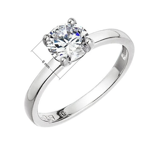 Stříbrný prsten se zirkonem 15004.1 crystal