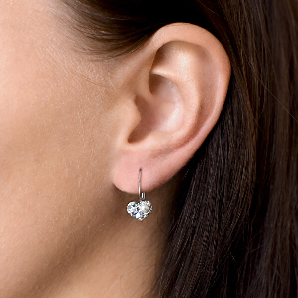 Szív alakú fülbevaló 31125,9 aqua opal