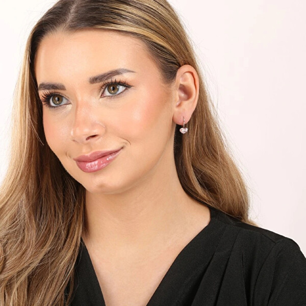 Srdíčkové náušnice 31125.9 light rose