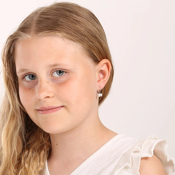 Srdíčkové náušnice s krystaly Swarovski 31125.9 white