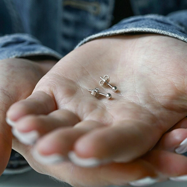 Stříbrné náušnice pecky 61013