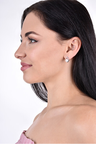 Silber Ohrringe mit echten Perlen 21033.1