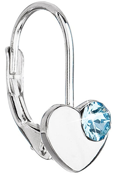 Orecchini a cuore in argento con cristalli Swarovski 31299.3
