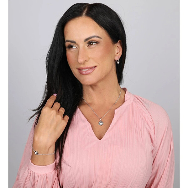 Stříbrný náramek s krystalem Swarovski 33117.1