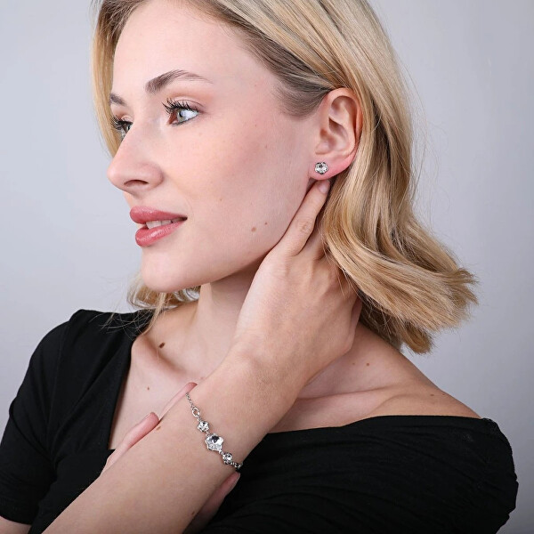 Stříbrný náramek s krystaly Swarovski 33112.1