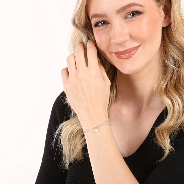 Stříbrný náramek s pravou sladkovodní perlou 23014.1