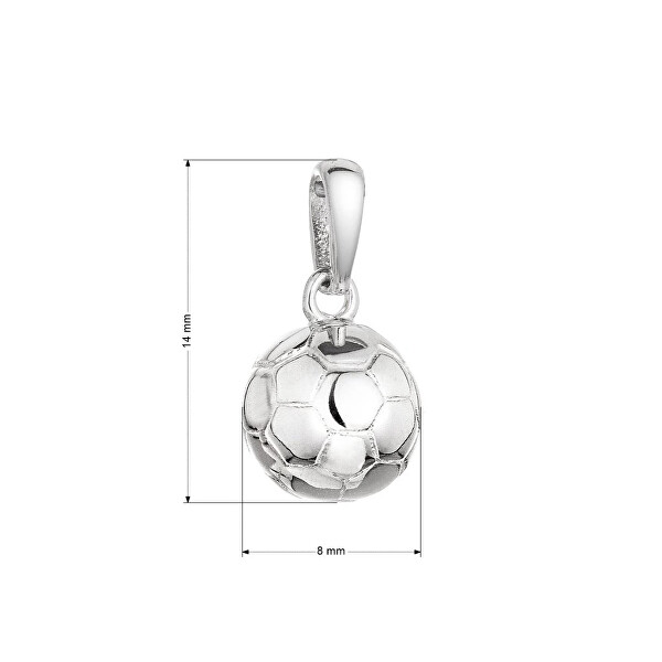 Stříbrný přívěsek Fotbalový míč 64013