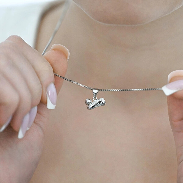 Stříbrný přívěsek Kopačka s míčem 64014