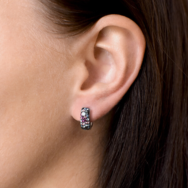 Stilvolle Ohrringe mit Kristallen 31123.4