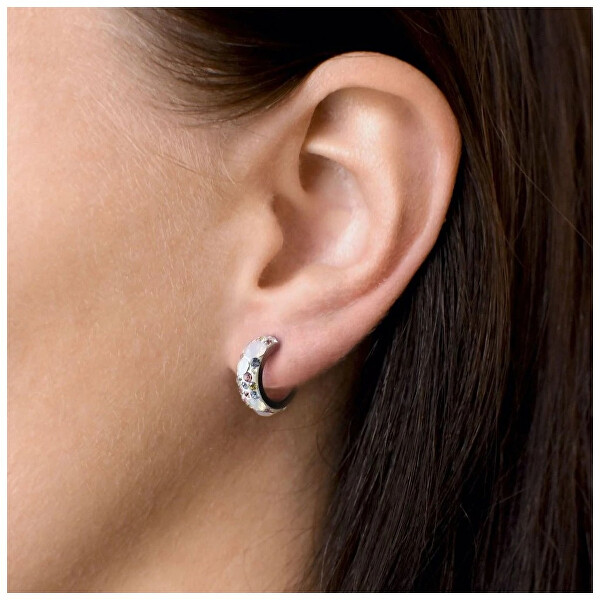 Stylové náušnice s krystaly Magic Rose 31118.3