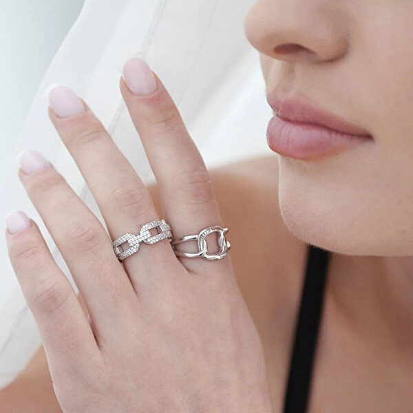 Stylový otevřený prsten ze stříbra 65010 UNI