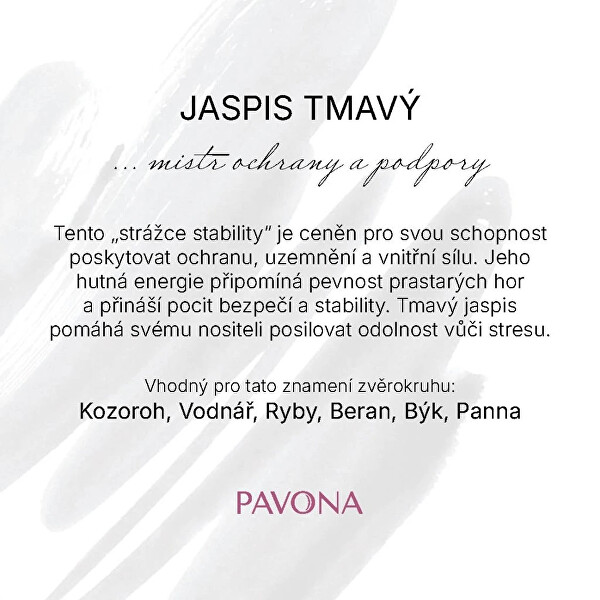 Výrazný minerální náramek z tmavého jaspisu 43057.3