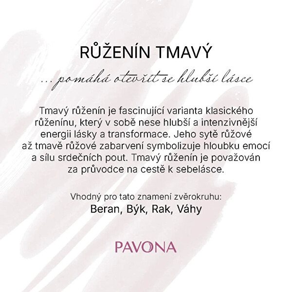 Výrazný minerální náramek z tmavého růženínu 43057.3