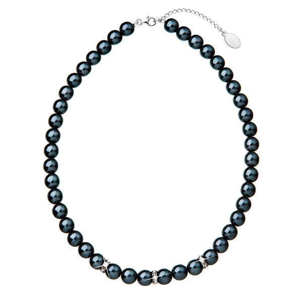 Elegantní perličkový náhrdelník s krystaly 32007.3