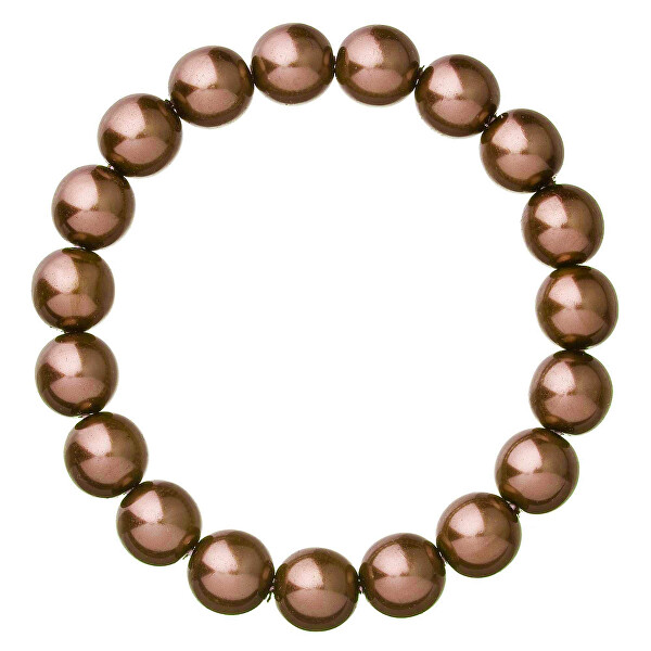 Elegantes Perlenarmband 56010.3 brown