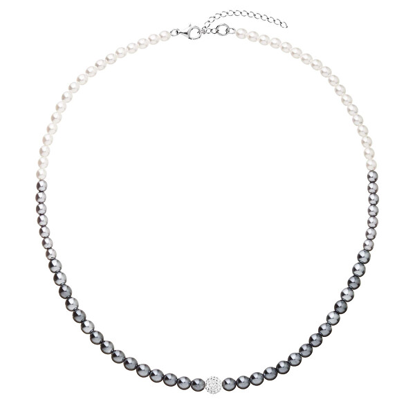 Elegantní perlový náhrdelník s krystaly Preciosa 32065.3