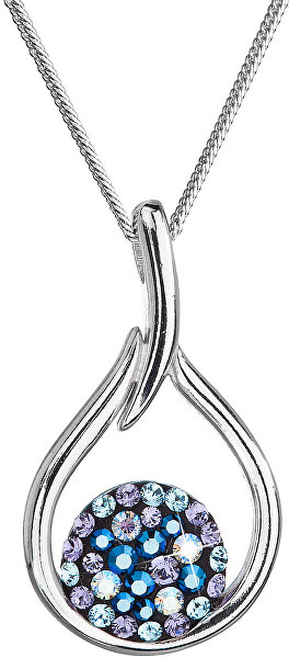 Időtlen ezüst nyaklánc Swarovski kristállyal 32075.3 BlueStyle (lánc, medál)