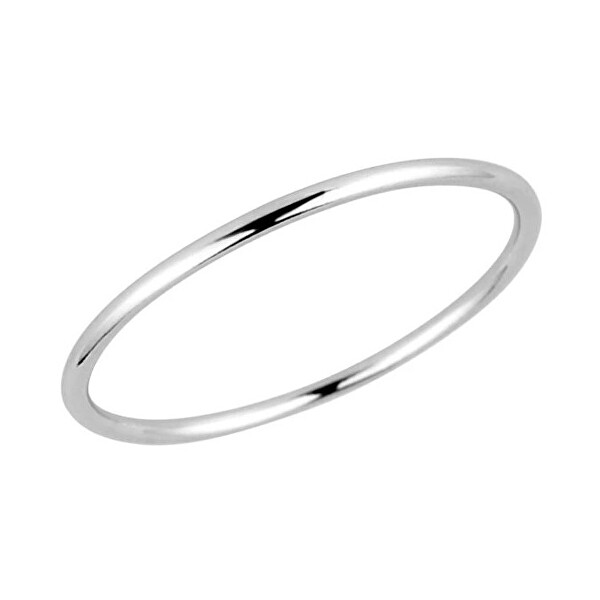 Něžný minimalistický prsten ze stříbra 65014