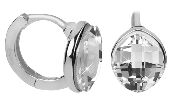Silber Ohrringe mit Kristallen Swarovski 31261.1