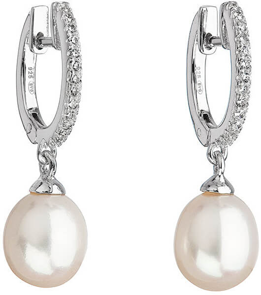 Stříbrné perlové náušnice Pavona 21002.1