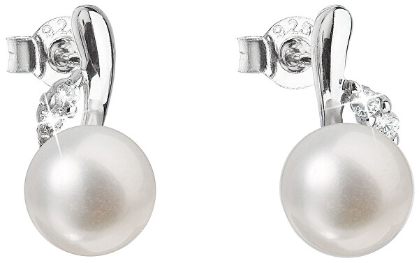 Cercei din argint cu perle naturale Pavona 21029.1