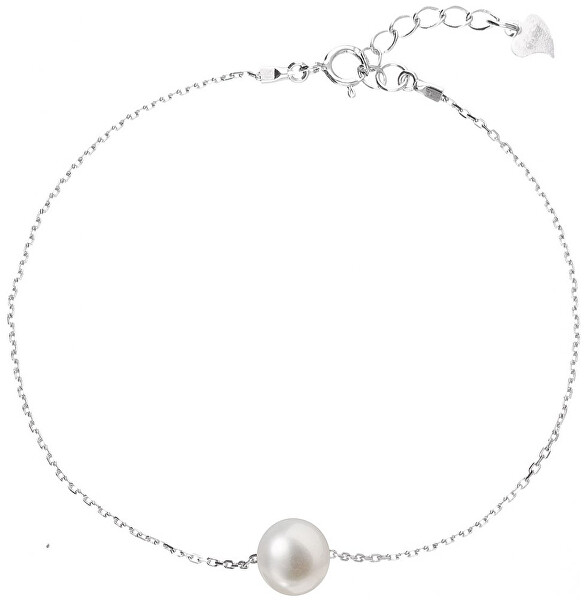 Strieborný náramok s pravou perlou Pavona 23009.1