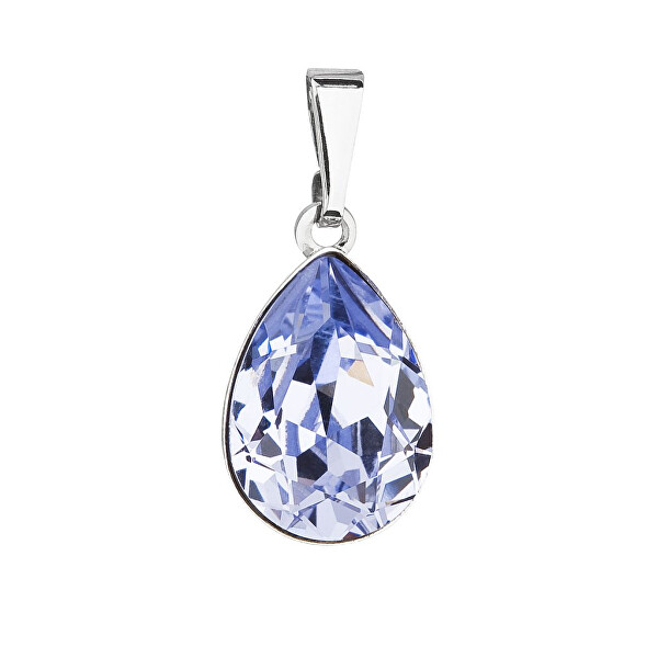 Půvabný přívěsek s krystalem Swarovski Kapka 54016.3 lavender