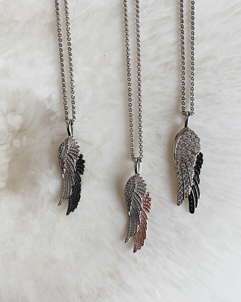 Engel Silber zweifarbige Halskette Wingduo ERN-WINGDUO-BIB (Kette, Anhänger)
