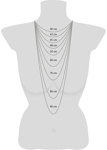 Stříbrný náhrdelník Balance se zirkony ERN-BALANCE-ZI