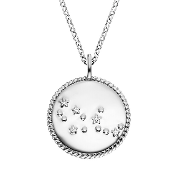 Strieborný náhrdelník Panna ERN-VIRGO-TEZI (retiazka, 2x prívesok)