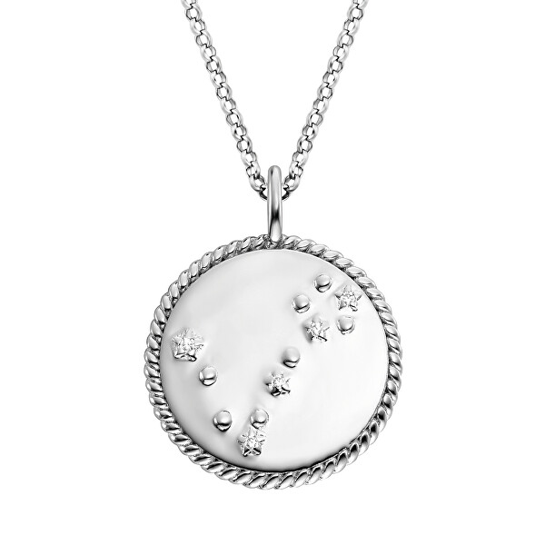 Stříbrný náhrdelník Ryby ERN-PISCES-BAZI (řetízek, 2x přívěsek)