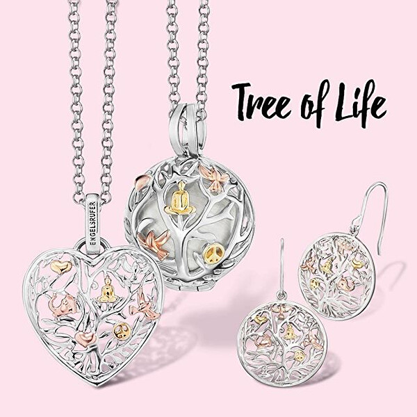 Strieborný náhrdelník Srdce strom života ERN-HEARTTREE