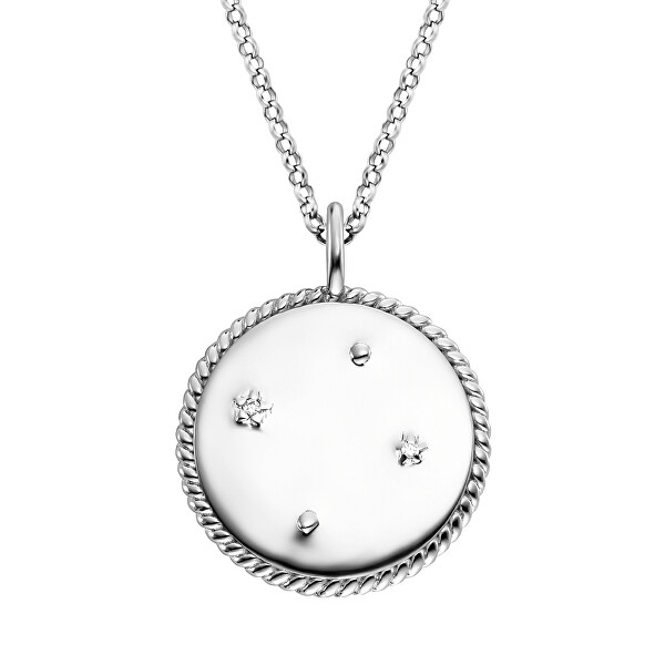 Stříbrný náhrdelník Váhy ERN-LIBRA-LPZI (řetízek, 2x přívěsek)