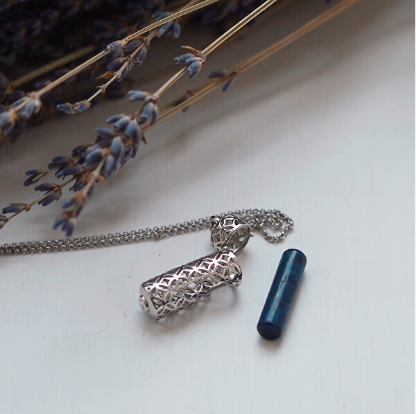 Stylový náhrdelník s přívěskem a jaspisem vel. M ERN-HEAL-RJ-M (řetízek, přívěsek)