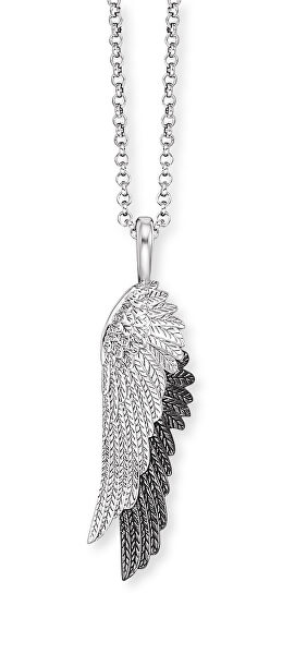 Andělský stříbrný bicolor náhrdelník Wingduo ERN-WINGDUO-BIB (řetízek, přívěsek)