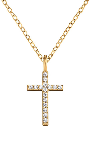Collana placcata oro Croce ERN-LILCROS-ZIG (catena, pendente)