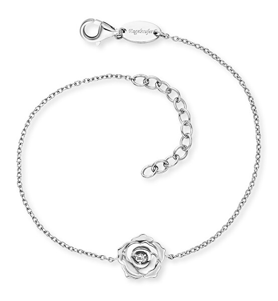 Incantevole bracciale in argento con una rosa ERB-ROSE-ZI