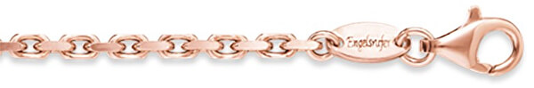 Růžově zlacený stříbrný řetízek Anker ERNA-48-15R