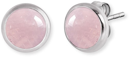 Orecchini in argento con quarzo rosa ERE-RQ-ST