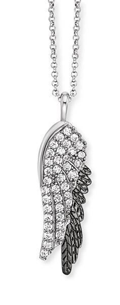 Stříbrný bicolor náhrdelník se zirkony Wingduo ERN-WINGDUO-ZIB (řetízek, přívěsek)