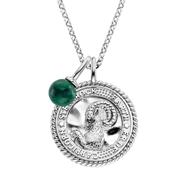 Stříbrný náhrdelník Kozoroh ERN-CAPRI-MLZI (řetízek, 2x přívěsek)