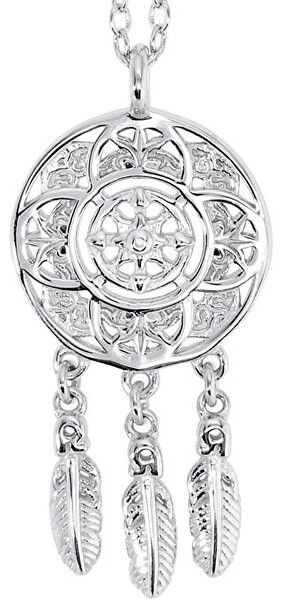 Stříbrný náhrdelník Lapač snů ERN-LILNATIVE