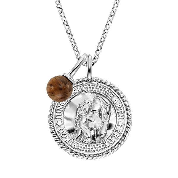 Stříbrný náhrdelník Panna ERN-VIRGO-TEZI (řetízek, 2x přívěsek)