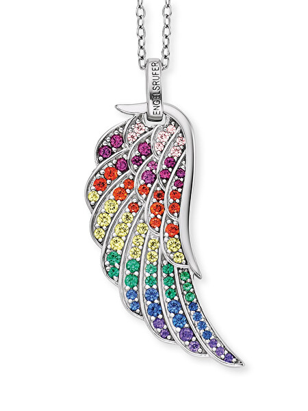 Stříbrný náhrdelník s andělským křídlem ERN-WING-ZIM