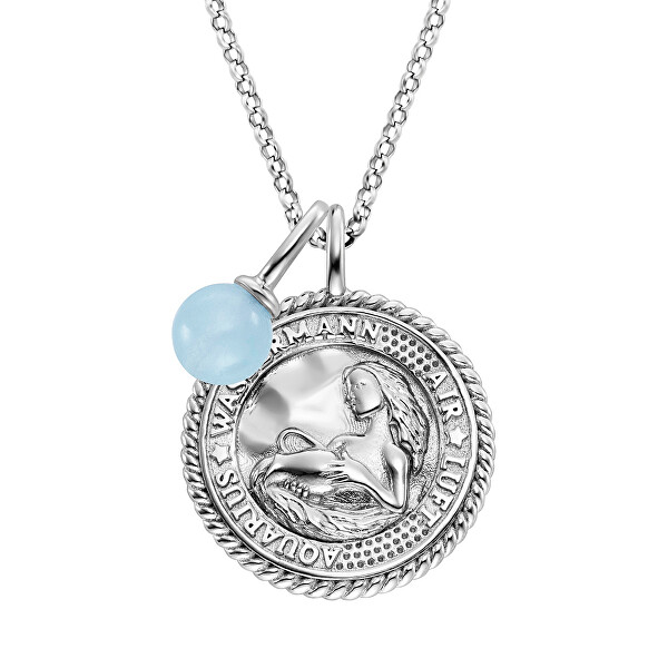 Collana in argento Aquario ERN-AQUA-BAZI (catena, pendente)