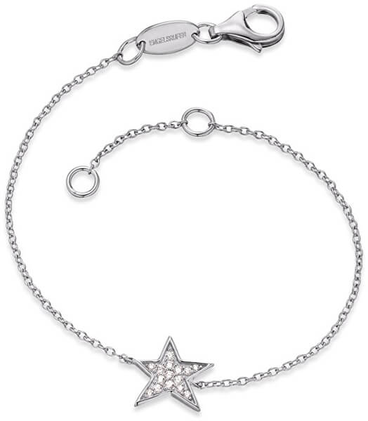 Silbernes Armband Stern mit Zirkonen ERB-LILSTAR-ZI