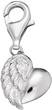 Pandantiv din argint pentru brățară Inimă cu aripi ERC-HEARTWING