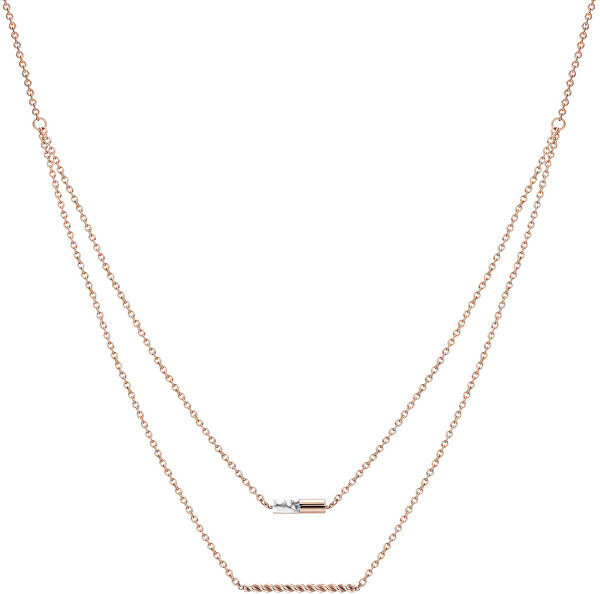 Vrstvený bronzový náhrdelník ESPRIT-JW52913 ROSE